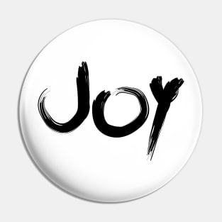 Joy (black) Pin