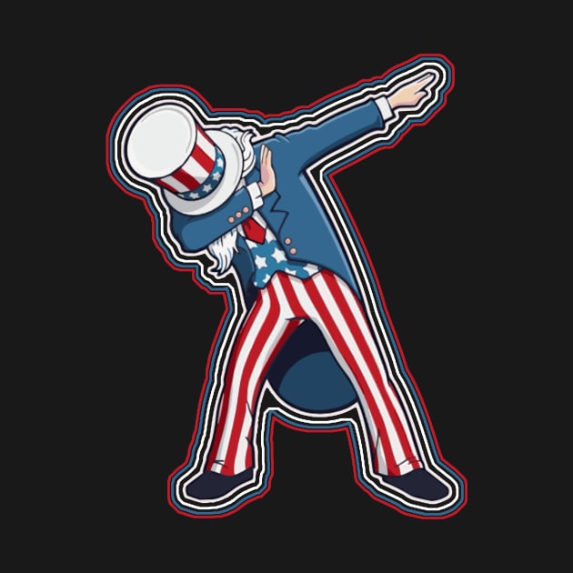 Independence Day Gifts Funny Dabbing Shirt Patriotic Sam United States Of America by nhatvv