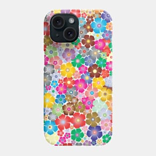 Pattern of flower petals in multiple colours Phone Case