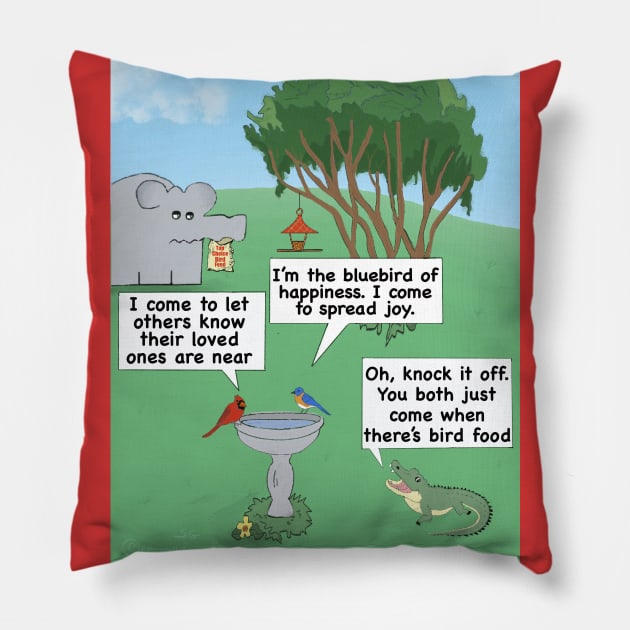 I’ll Fly Away Pillow by Enormously Funny Cartoons