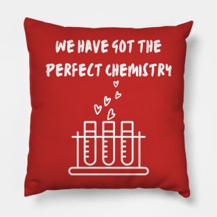 Perfect Chemistry Happy Valentine’s Day Design Pillow