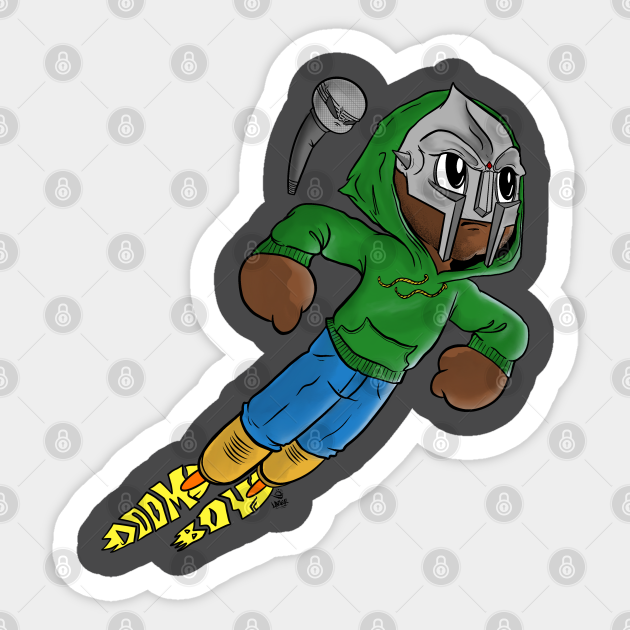 Doom Boy Mf Doom Sticker Teepublic