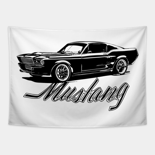 CamCo Mustang Tapestry by CamcoGraphics