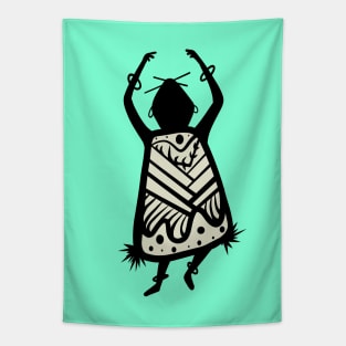 Dancer Cave Person Tapestry