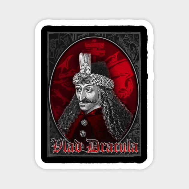Vlad Dracula Gothic Magnet by monstermangraphic