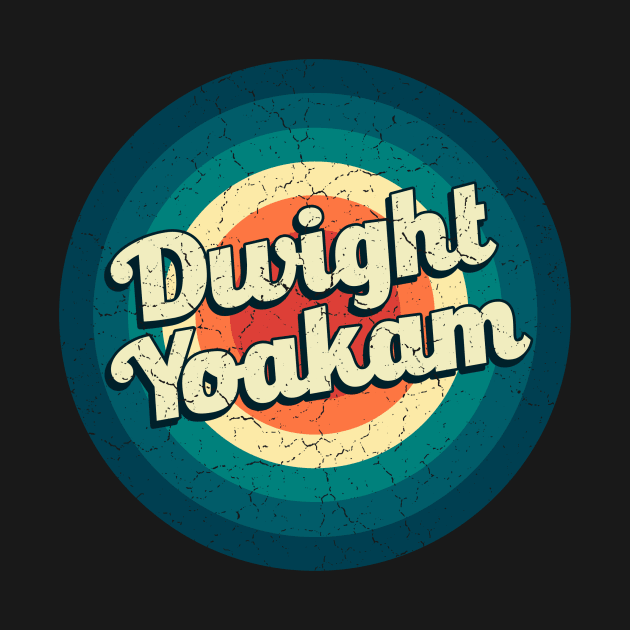 Graphic Dwight Name Retro Vintage Circle by Mysterious Astral City