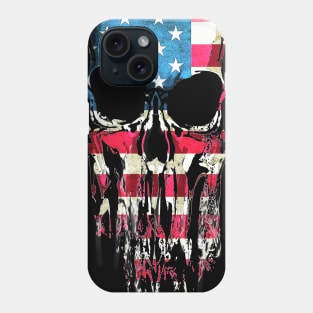 skull, bandanas, american, usa, flag Phone Case