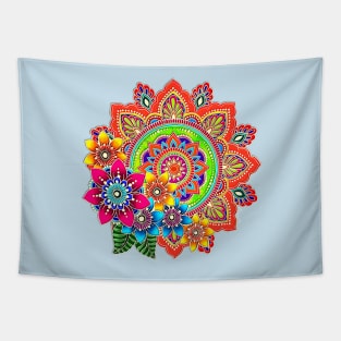 Springtime Mandala Tapestry