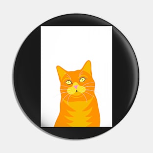 Ginger Cat Portrait Pin