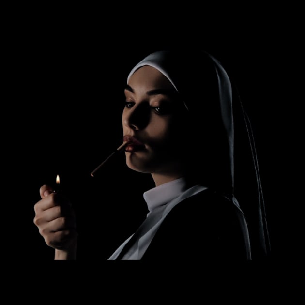 Smoking nun by Djourob