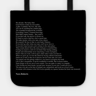 Nora Roberts Quotes Tote