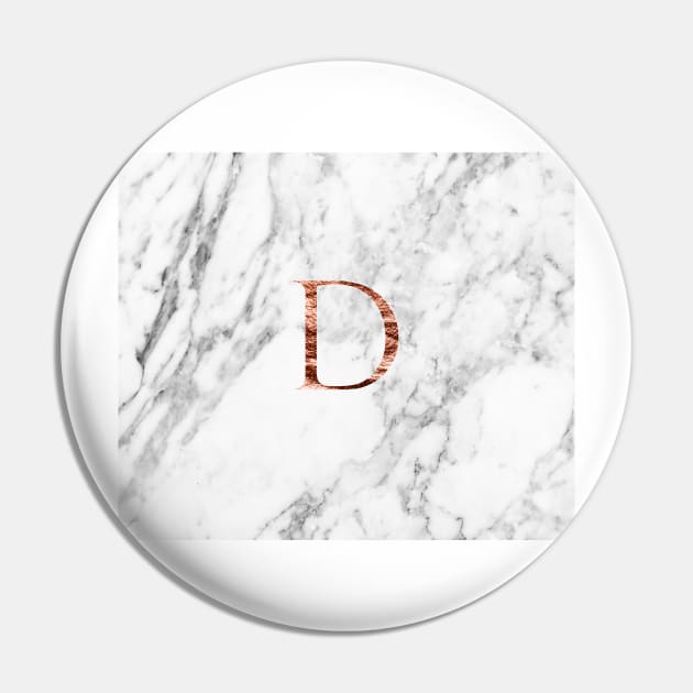 Monogram rose marble D Pin by marbleco