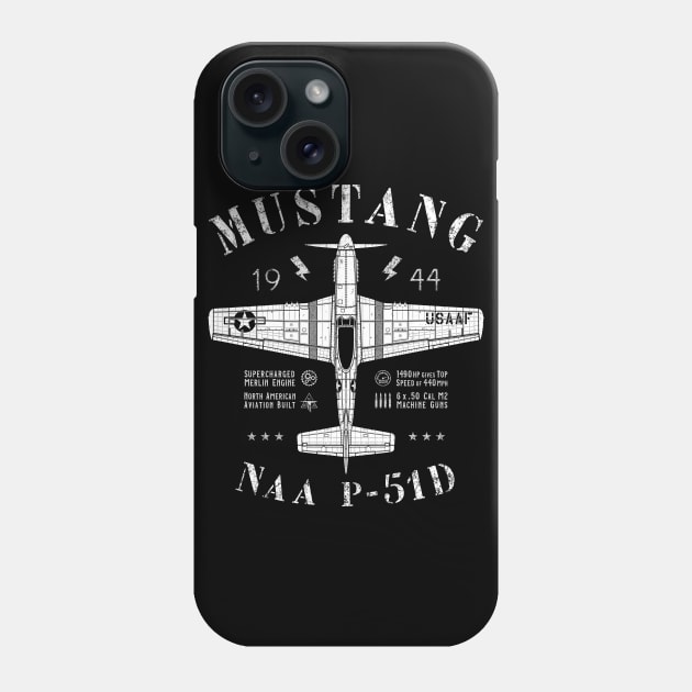 P-51 Mustang Phone Case by 909 Apparel