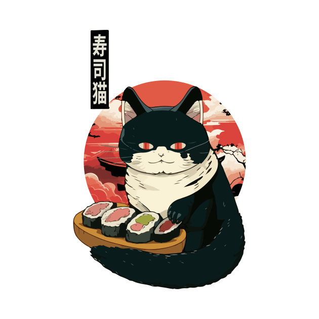 Sushi Cat by DragonDream