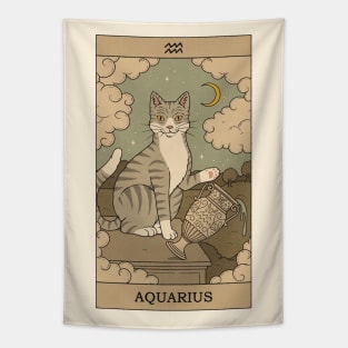 Aquarius Cat Tapestry