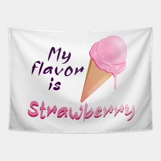 My flavor is Strawberry Icecream Tapestry by PorinArt