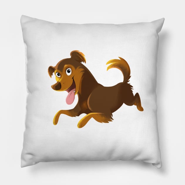 Happy dog Pillow by mariamar
