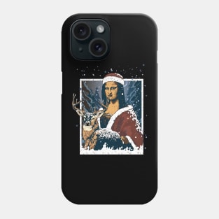 Mona Lisa Santa Christmas Phone Case