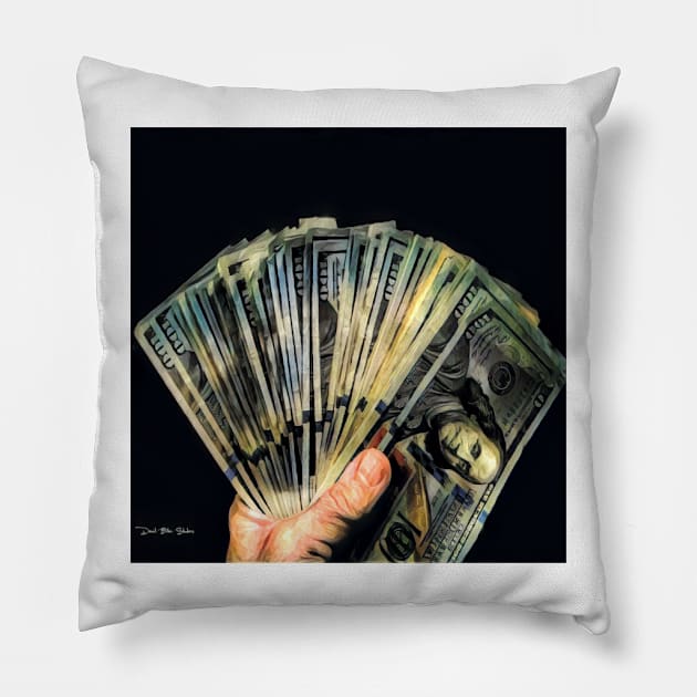 Money - Graphic 3 Pillow by davidbstudios