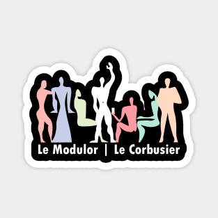 Le Corbusier Modulor Pastel Party Magnet