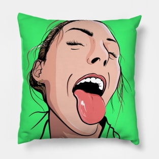 wild tongue Pillow