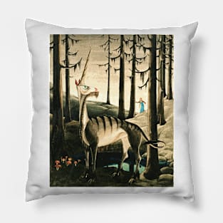 The Unicorn by Franz Sedlacek Pillow