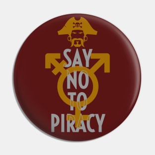 Stop Piracy Pin