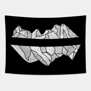 Geometric Mountain Tapestry