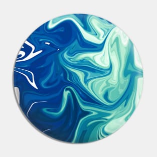 ABSTRACT LIQUIFY EFFECT BLUE COLOR Pin