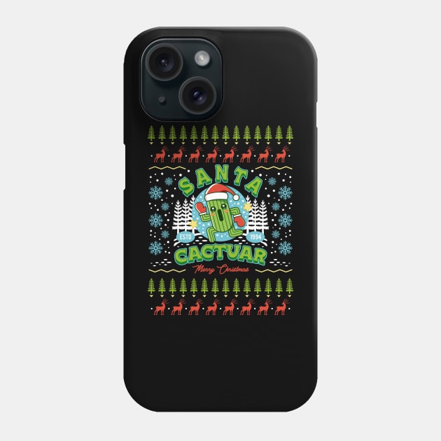 Santa Cactuar Christmas Phone Case by Lagelantee