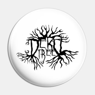 Black Metal Deku Tree Logo Pin