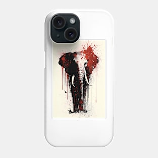 Ink Painting of An African Elephant Phone Case