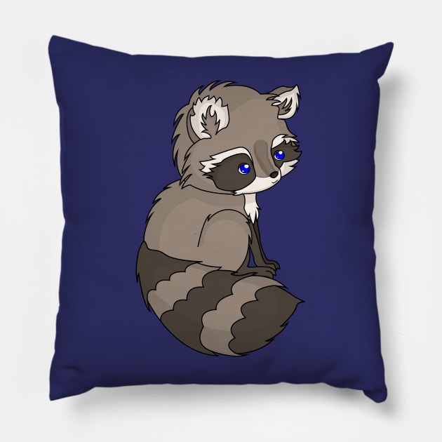 Rocky Raccoon Pillow by Greylady2016