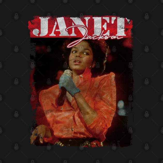 TEXTURE ART- JANET JACKSON 70S by ZiziVintage