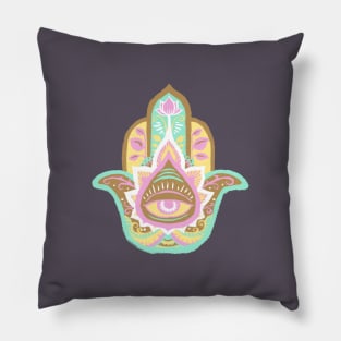 Hamsa Hand - Opal(October) Pillow