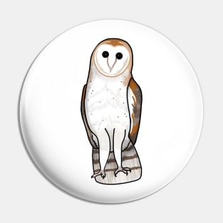 Beautiful Barn Owl (Very Small Print) Pin