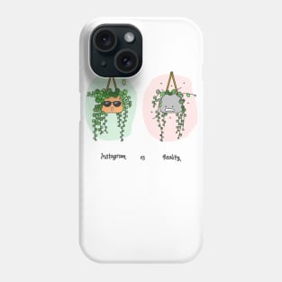 String of Pearls Instagram vs Reality Phone Case