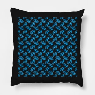 Olive plant, olive tree digital art, olive throw pillow, olive bedding, blue botanicals Pillow