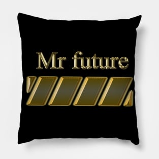 mr future gold style Pillow