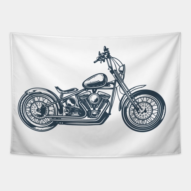 Motorbike Tapestry by piksimp