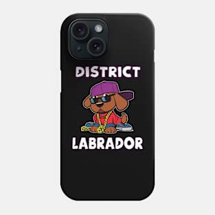 District Labrador cool Hip Hop Dogs Design Phone Case