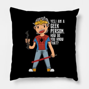 Geek Person Pillow