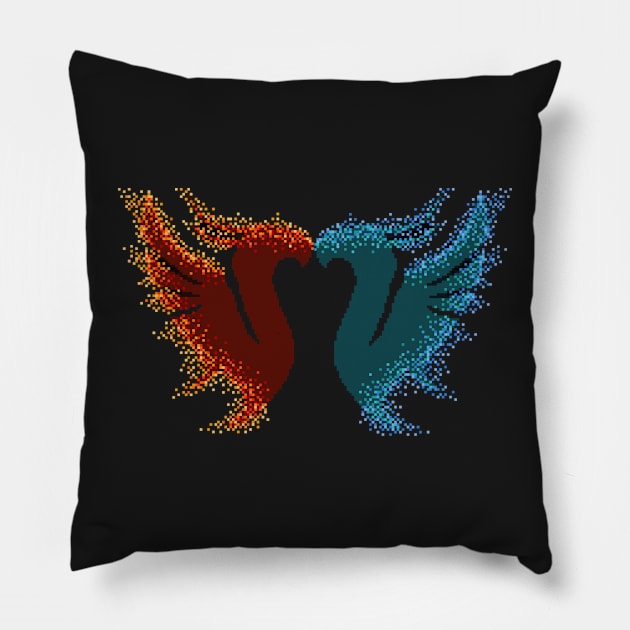 Phoenix Pillow by TripoffGeloEDM