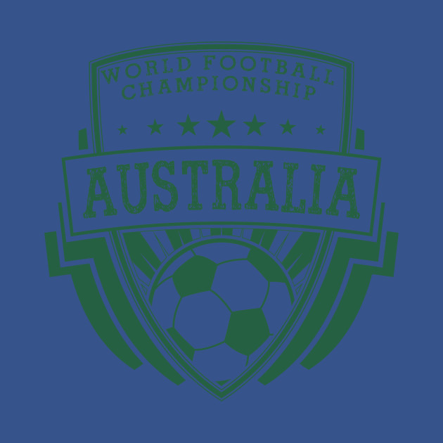 Discover Australia Shield World Football Championship - Australia - T-Shirt