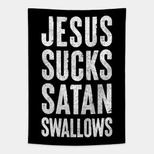 Jesus Sucks, Satan Swallows Tapestry