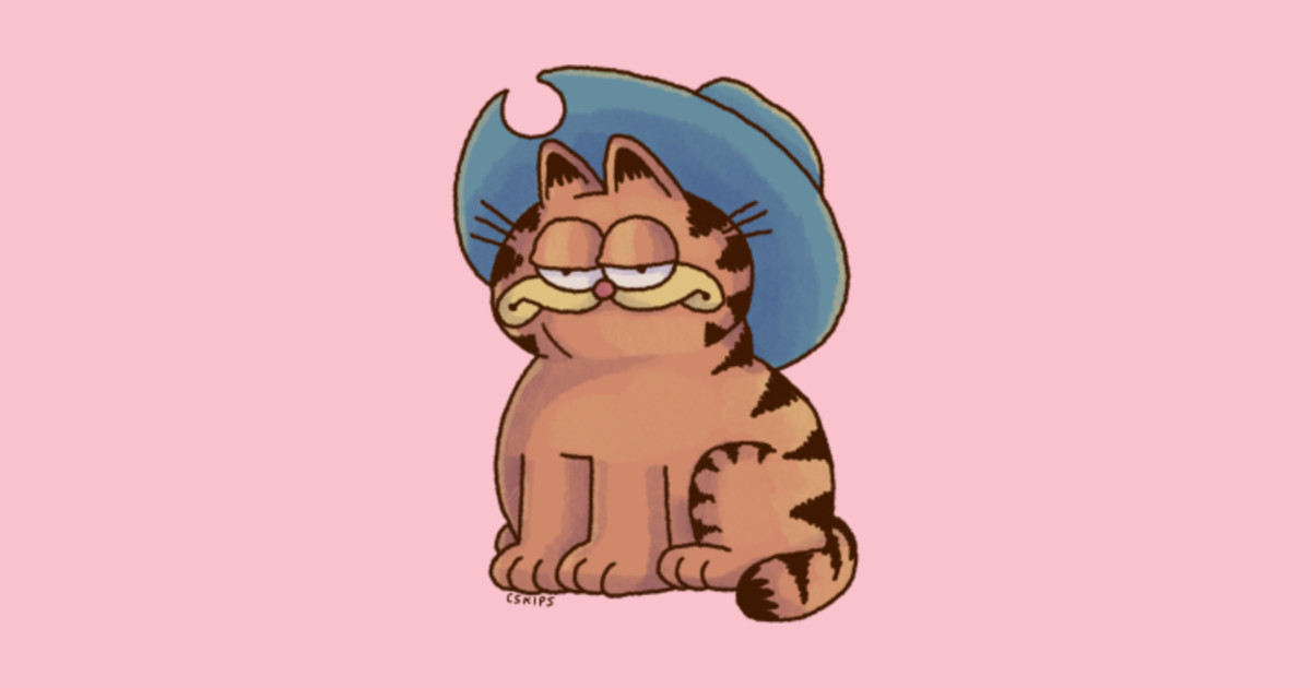 Pure Cowboy Garf - Garfield - T-Shirt | TeePublic