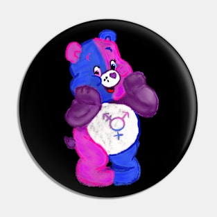 TransBear Stare! - Fluffy Pin