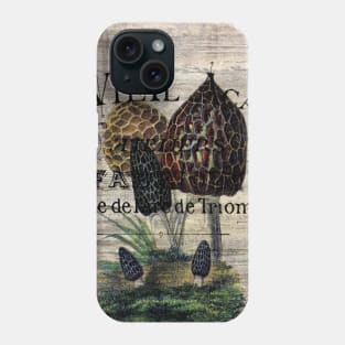 Dark Academia autumn nature woodland french botanical forest mushroom Phone Case