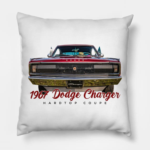 1967 Dodge Charger Hardtop Coupe Pillow by Gestalt Imagery