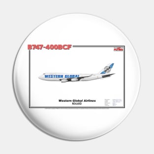 Boeing B747-400BCF - Western Global Airlines (Art Print) Pin